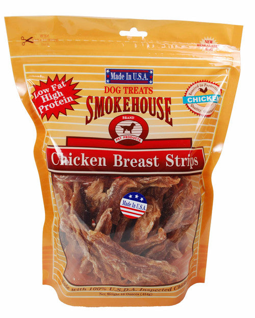 Smokehouse USA Made Chicken Strips Dog Treat 16 oz