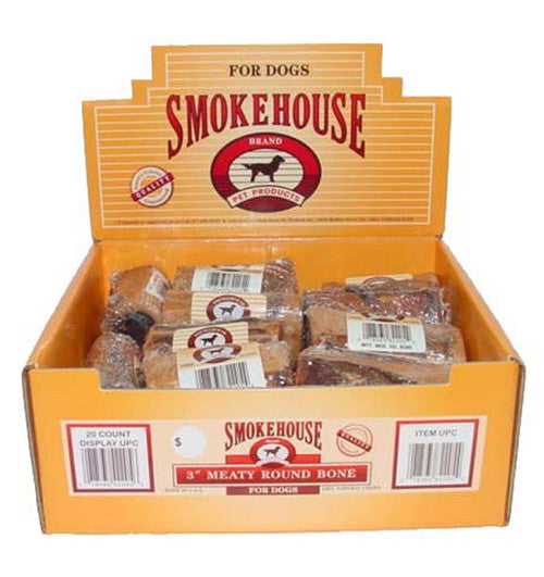 Smokehouse USA Made Round Bone 10 ct 7 in - Dog