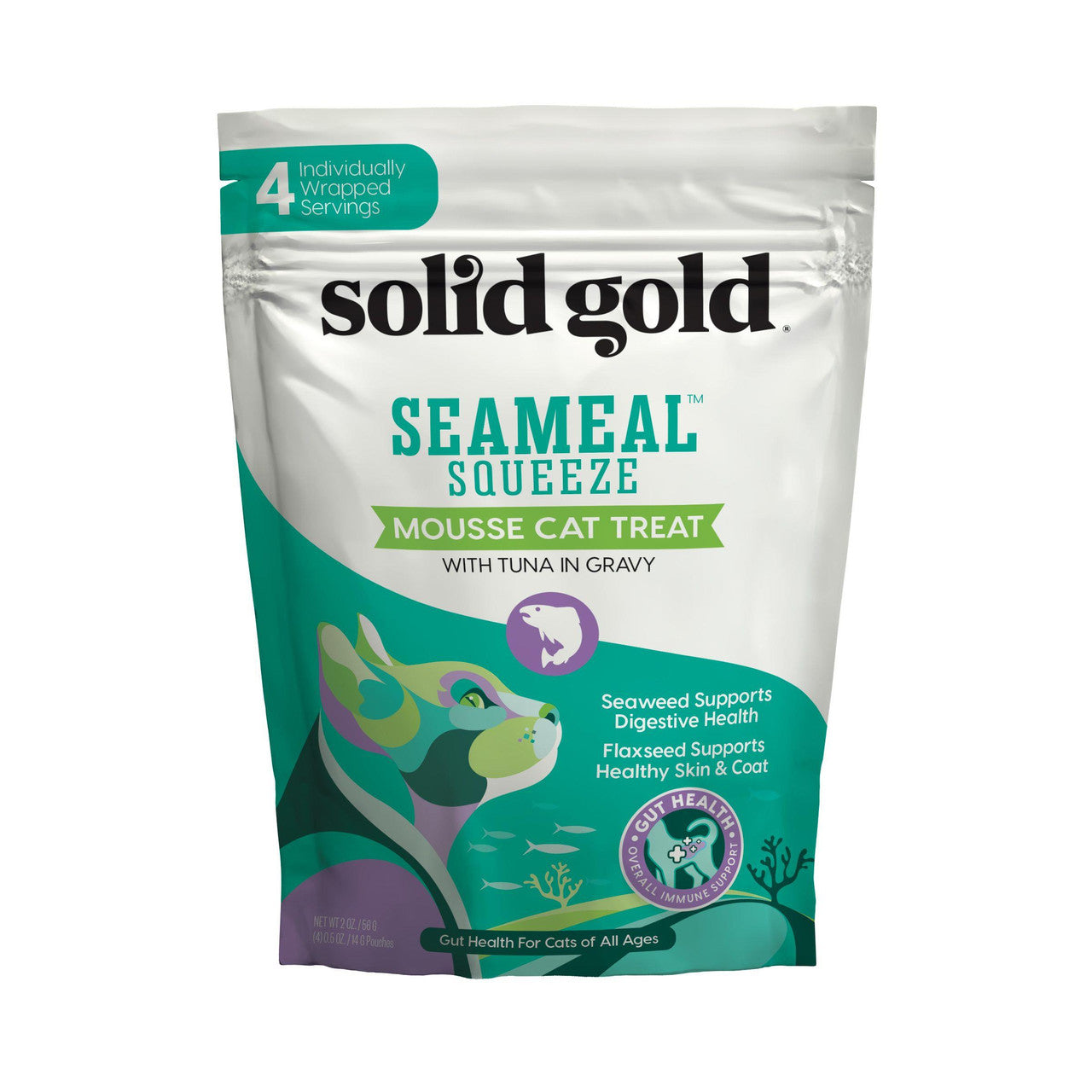 Solid Gold Seameal Squeeze Tuna Cat Treat 24 / 2 oz 093766001404