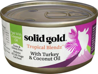 Solid Gold Tropical Blendz Pate With Turkey & Coconut Oil 24/3Z {L-1}937451 093766475038