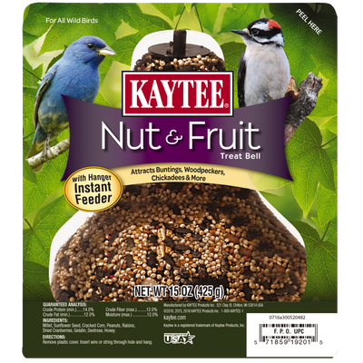Kaytee Nut And Fruit Seed Treat Bell 15 oz 071859192017