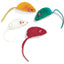Spot Colored Plush Mice Rattle & Catnip Cat Toy Assorted 4.5 in 4 Pack