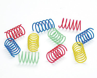 Spot Colorful Springs Catnip Toy Wide Assorted 2 in 10 Pack