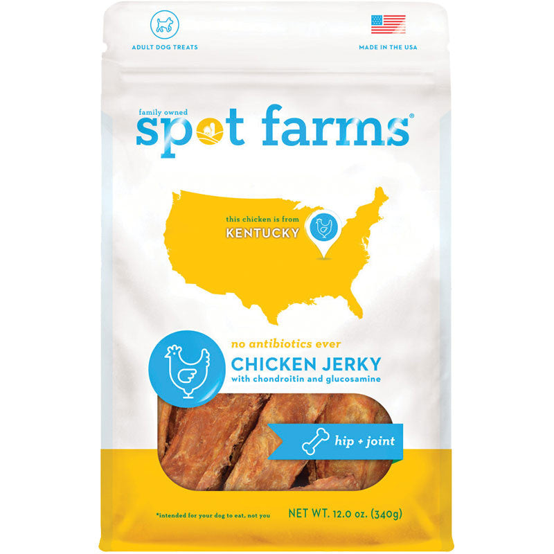 Spot Farms Dog Grain Free Jerky Hip & Joint Chicken 12oz 072745974595