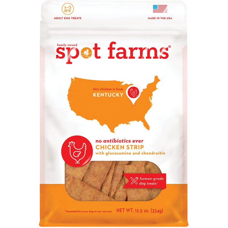 Spot Farms Dog Grain Free Strips Chicken 12.5oz{R} 072745974403