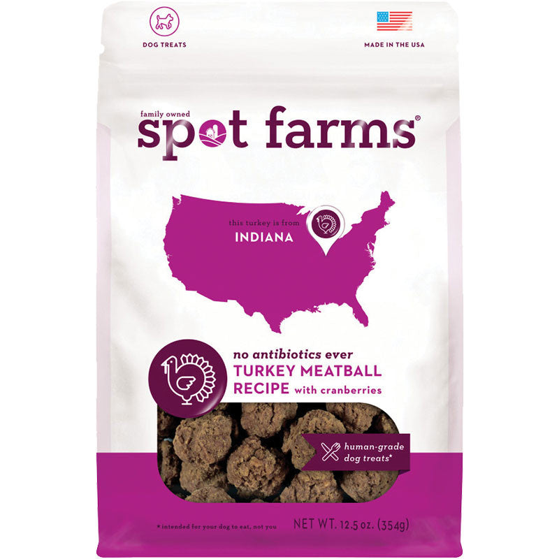 Spot Farms Dog Meatball Turkey Cranberry 12.5oz 072745974427