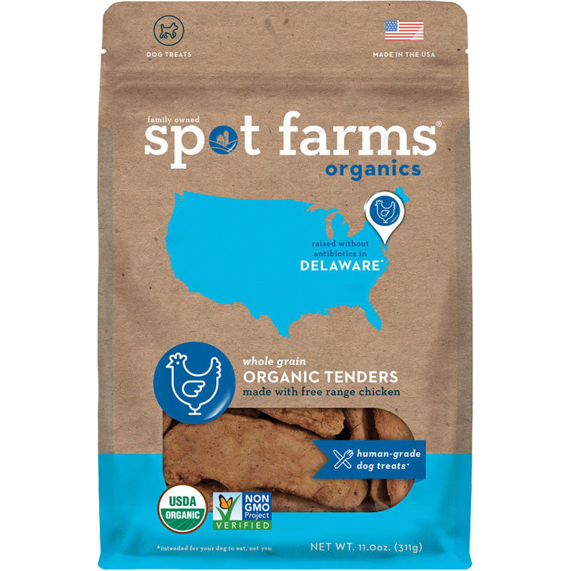 Spot Farms Dog Tenders Organic Chicken 11oz 072745975547