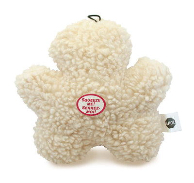 Spot Fleece Dog Toy Chewman Natural 8 in