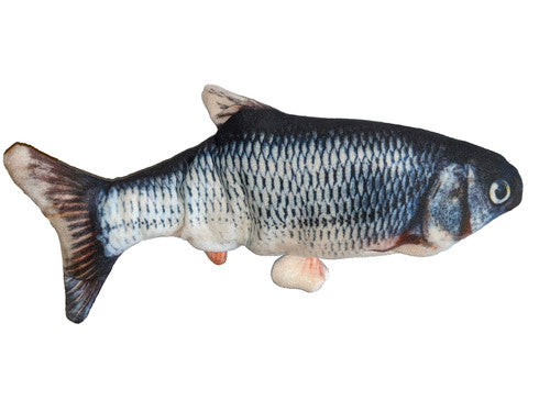 Spot Flippin’ Fish Cat Toy Grey/Blue/Tan 11.5in