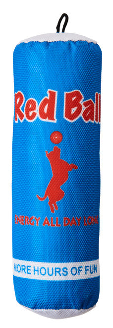 Spot Fun Drink Red Ball Dog Toy Blue 9.5in
