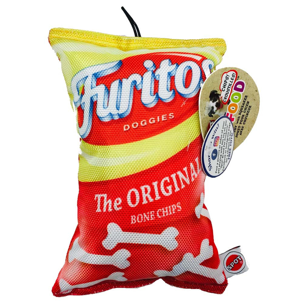 Spot Fun Food Dog Toy Furitos Chips 8 in
