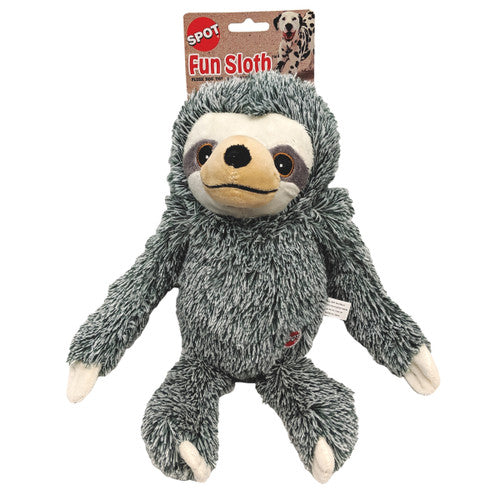Spot Fun Sloth Plush Dog Toy Assorted 13