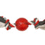 Spot Play Strong Ball with Rope Dog Toy Red 2.5