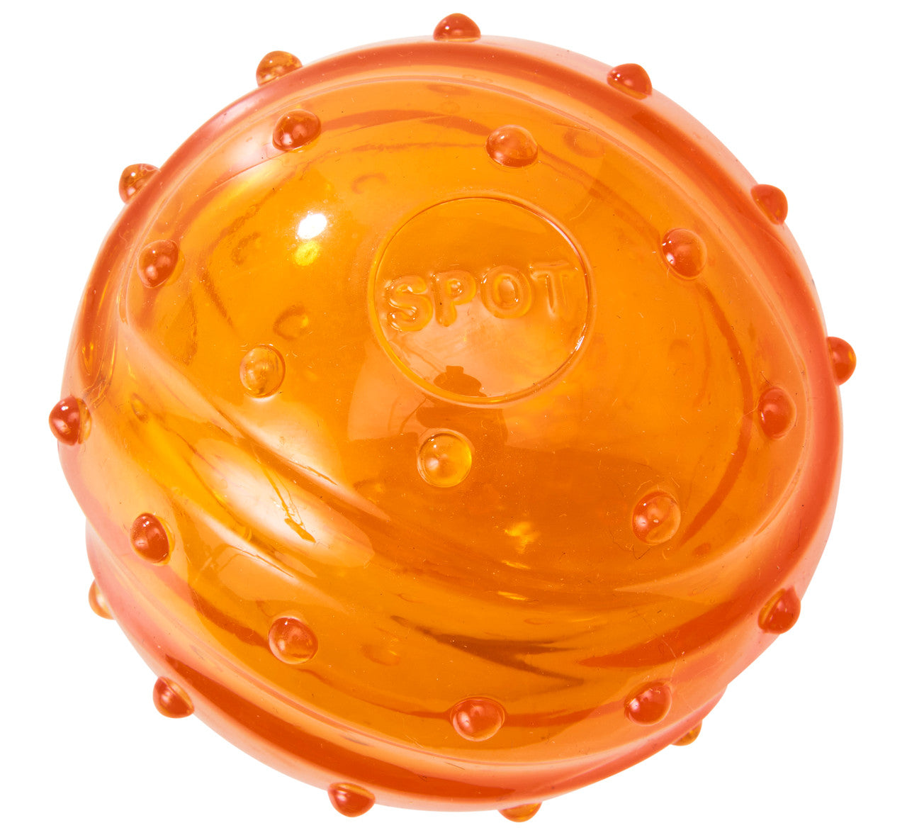 Spot Play Strong Scent-Sation Ball Dog Toy Orange 3.25in