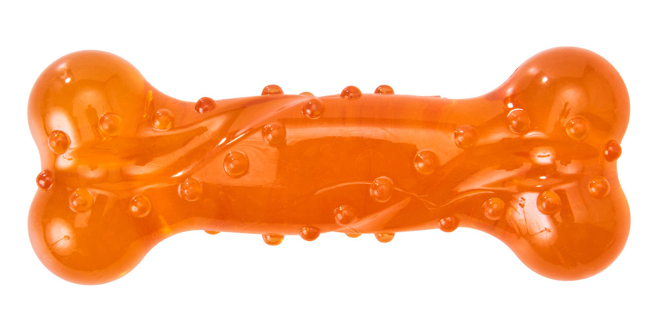 Spot Play Strong Scent-Sation Bone Dog Toy Orange 5in