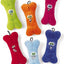 Spot Plush Bone With Embroidered Face Dog Toy Assorted 7