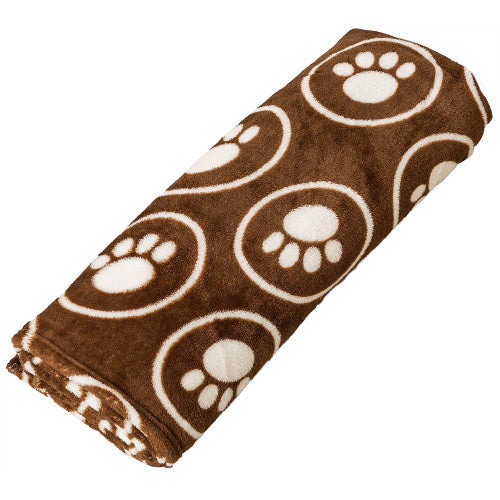 Spot Snuggler Paws/Circle Blanket Chocalate 30 in x 40 - Dog