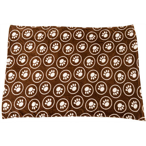 Spot Snuggler Paws/Circle Blanket Chocalate 40 in x 60 - Dog