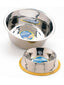 Spot Stainless Steel Mirror Finish Dog Bowl Silver 2 Quart