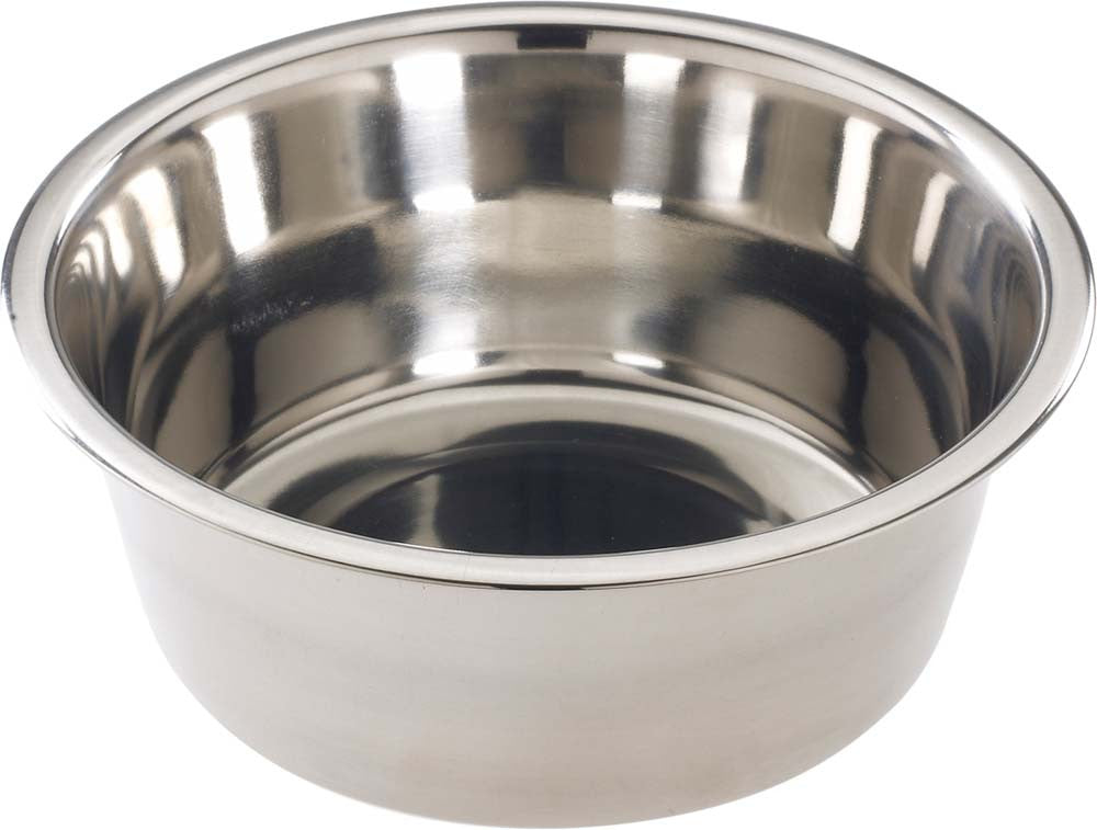 Spot Stainless Steel Mirror Finish Dog Bowl Silver 3 Quart