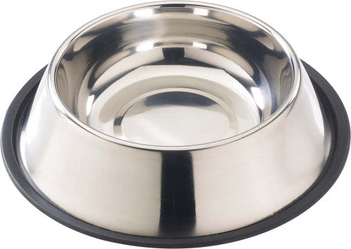 Spot Stainless Steel Mirror Finish No - Tip Dog Bowl Silver 16 Ounces