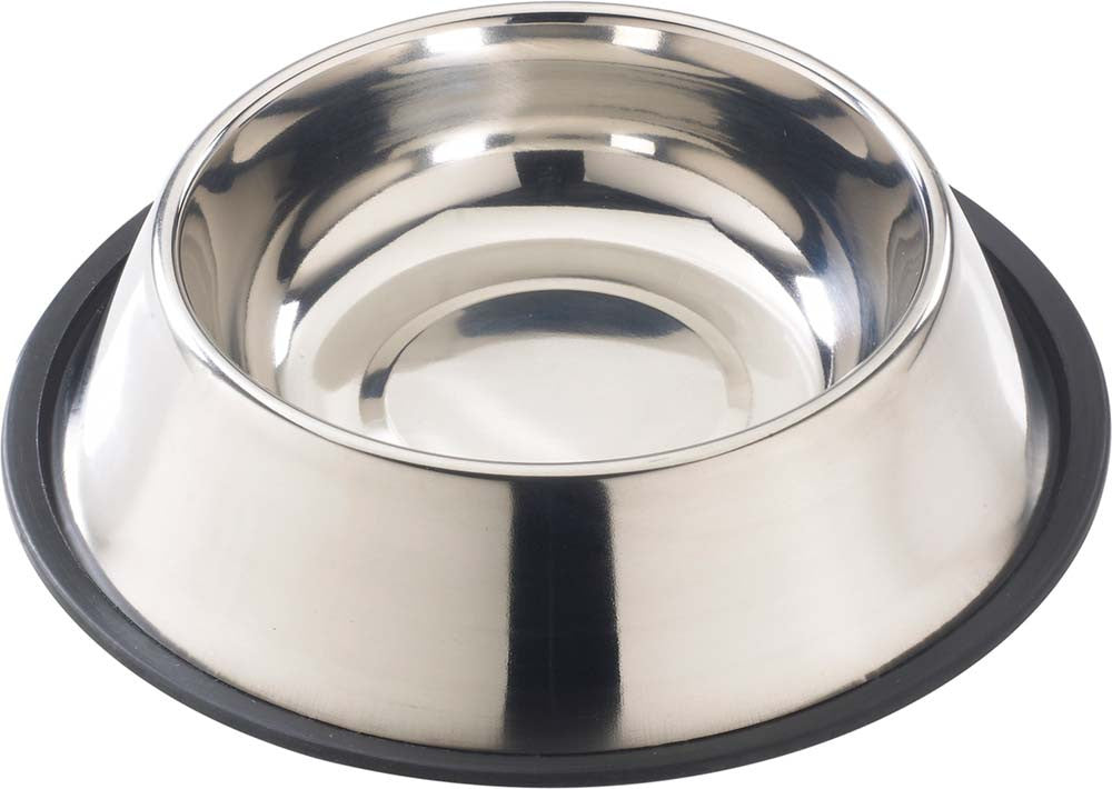 Spot Stainless Steel Mirror Finish No-Tip Dog Bowl Silver 16 Ounces