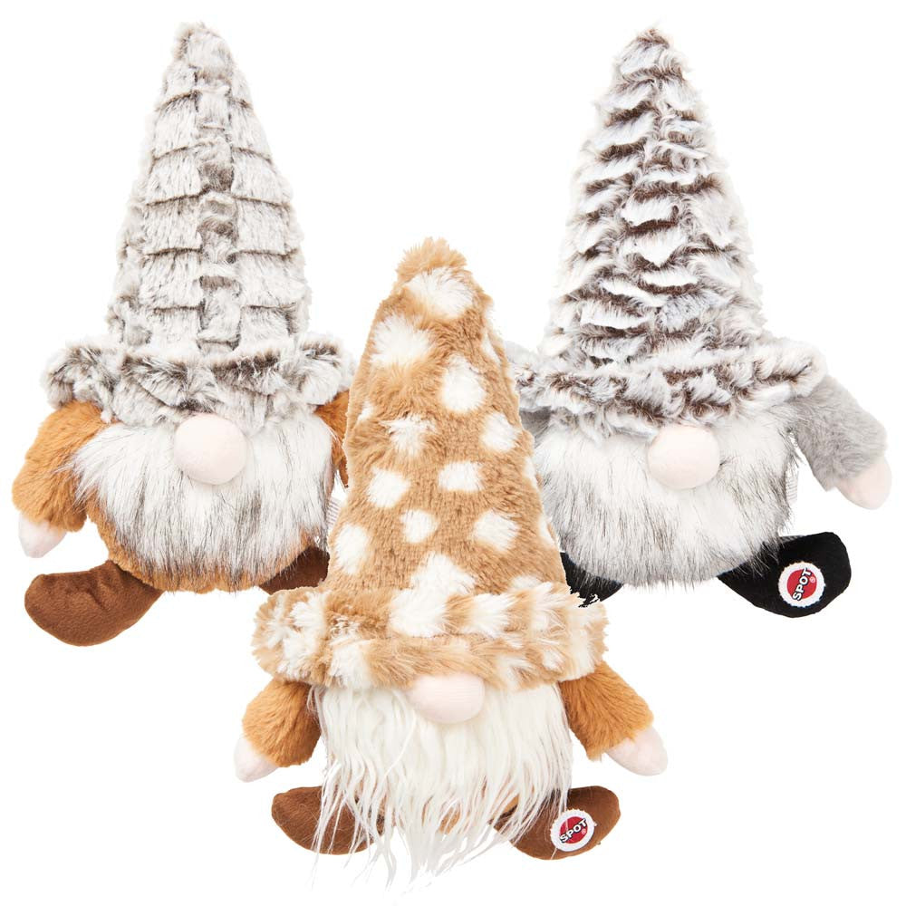 Spot Woodsy Gnomes Dog Toy Assorted 12 in