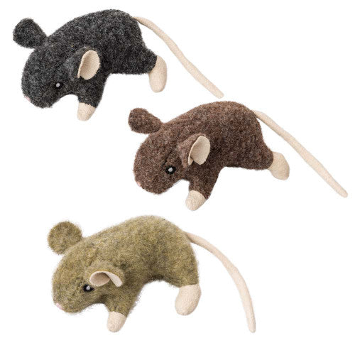 Spot Wool Mouse Willie Cat Toy with Catnip Assorted 3.5