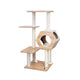 PetPals Wagon Style 4-Level Cat Tree Ivory 44 in 818483018043