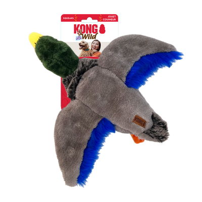 KONG Wild Low Stuff Creatures Dog Toy Mallard Medium 035585498874