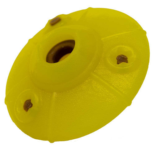 Starmark Flex Grip Treat Ringer UFO Yellow MD - Dog