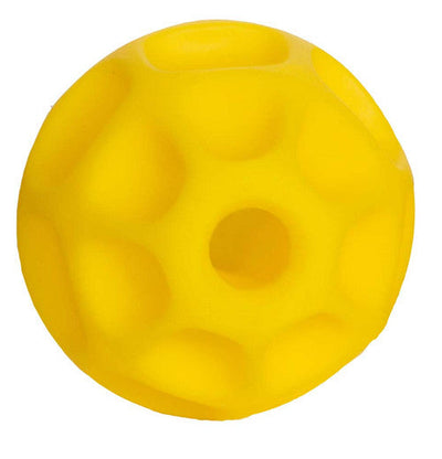 Starmark Treat Dispensing Tetraflex Dog Toy Yellow LG