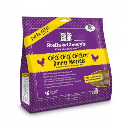 Stella & Chewy’s 18 oz. Freeze - Dried Chick Chicken Dinner for Cats {L + 1x} 860162 - Cat