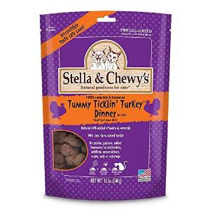 Stella & Chewy's 18 oz. Freeze-Dried Tummy Ticklin' Turkey Dinner for Cats {L+1x} 860168 186011001264