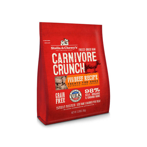 Stella & Chewy’s 3.25 oz. Carnivore Crunch For Dogs - Beef {L + 1x} 860112 Dog