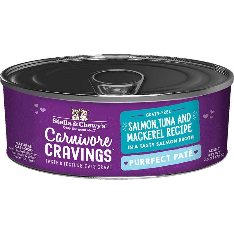 Stella & Chewy's Cat Carnivore Cravings Pate Salmon & Tuna 2.8oz 810027371072