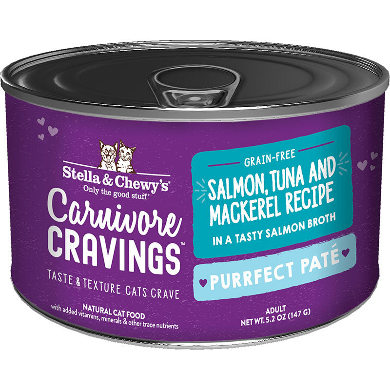 Stella & Chewy's Cat Carnivore Cravings Pate Salmon & Tuna 5.2oz 810027371089