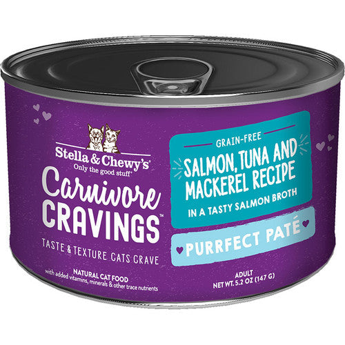 Stella & Chewy’s Cat Carnivore Cravings Pate Salmon Tuna 5.2oz