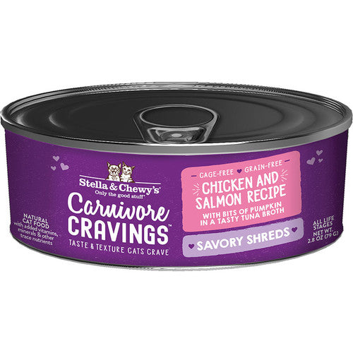 Stella & Chewy’s Cat Carnivore Cravings Shred Chicken Salmon 2.8oz