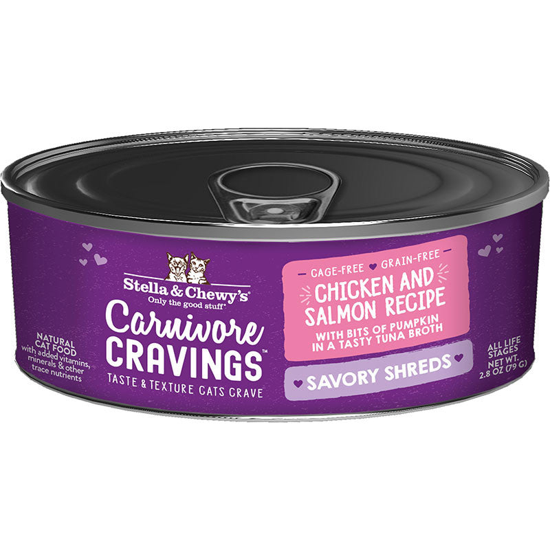 Stella & Chewy's Cat Carnivore Cravings Shred Chicken & Salmon 2.8oz 810027371157