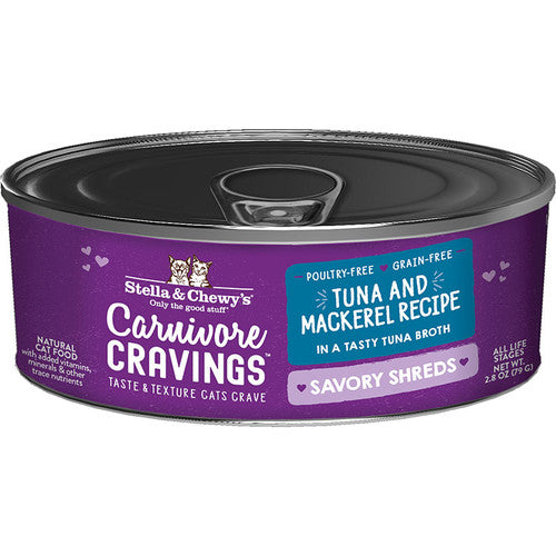 Stella & Chewy’s Cat Carnivore Cravings Shred Tuna Mackerel 2.8oz