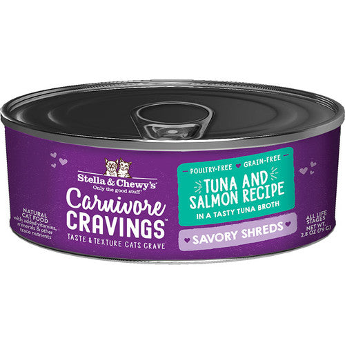 Stella & Chewy’s Cat Carnivore Cravings Shred Tuna Salmon 2.8oz