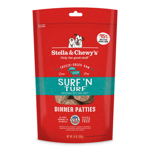 Stella & Chewy’s Dog Freeze Dried Surf Turf Patties 25oz {L + 1x} 860326