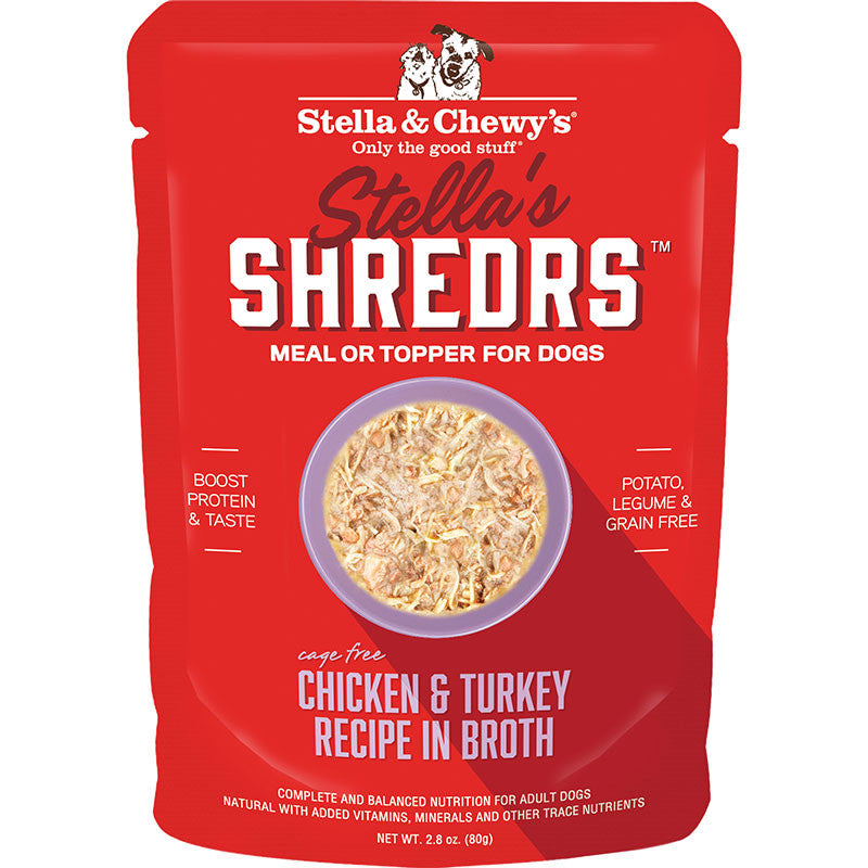 Stella & Chewy's Dog Shredrs Chicken & Turkey 2.8oz 810027370761
