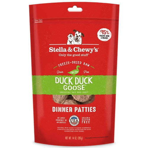 Stella & Chewy’s Freeze Dried Duck Goose Dinner Dog 14z {L + 1x} 860270