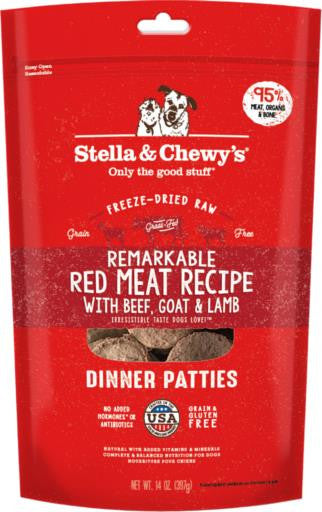 Stella & Chewy's Freeze-Dried Red Meat Dinner 14Z {L+1x} 860287 852301008236