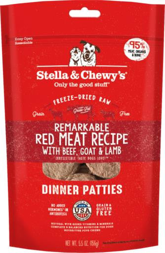 Stella & Chewy's Freeze-Dried Red Meat Dinner 5.5Z {L+1x} 860286 852301008229