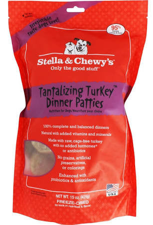Stella & Chewy's Freeze Dried Tantalizing Turkey Dinner Dog 14z {L+1x} 860273 186011001752