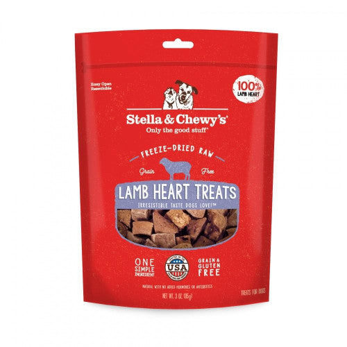Stella & Chewy’s Lamb Heart Treats 3 oz {L + 1x} 860299 - Dog