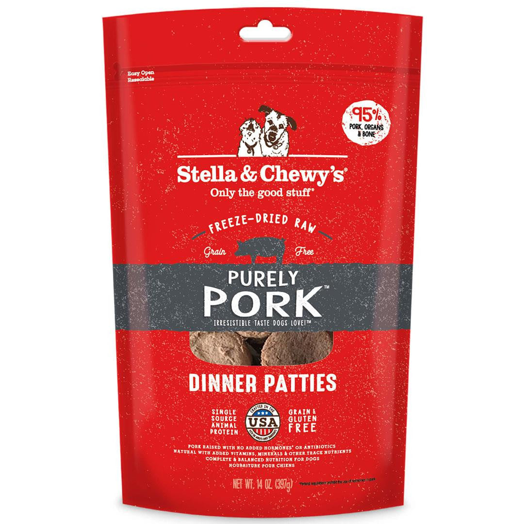 Stella& Chewy's Purely Pork- Dinner Patty 14oz {L+1x} 860339 852301008762